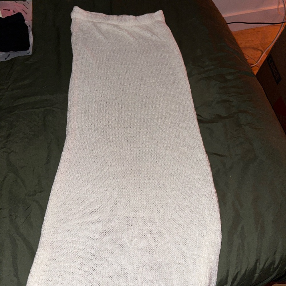 Meshki Cream Maxi Skirt